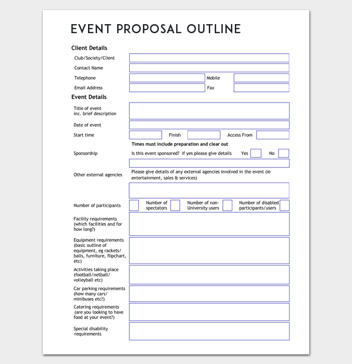 Event Outline Template 9+ Samples & Examples for PDF Format