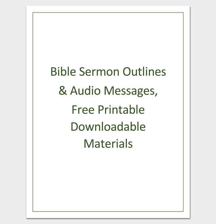 textual sermon outlines pdf