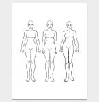 Female Body Outline Template - 9+ Printable Worksheets, Drawings