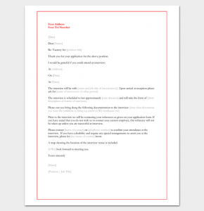 Interview Appointment Letter - 6+ Samples for Word, PDF Format
